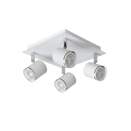 Lucide RILOU - Spot plafond - LED Dim. - GU10 (MR16) - 4x5W 3000K - Blanc