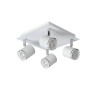 Lucide RILOU - Spot plafond - LED Dim. - GU10 (MR16) - 4x5W 3000K - Blanc