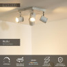 Lucide RILOU - Spot plafond - LED Dim. - GU10 (MR16) - 4x5W 3000K - Blanc