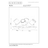 Lucide RILOU - Spot plafond - LED Dim. - GU10 (MR16) - 4x5W 3000K - Blanc