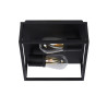 Lucide CARLYN - Plafonnier Salle de bains - 2xE14 - IP54 - Noir
