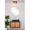 Lucide CARLYN - Plafonnier Salle de bains - 2xE14 - IP54 - Noir