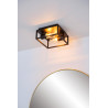 Lucide CARLYN - Plafonnier Salle de bains - 2xE14 - IP54 - Noir