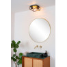 Lucide CARLYN - Plafonnier Salle de bains - 2xE14 - IP54 - Noir