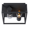 Lucide CARLYN - Plafonnier Salle de bains - 2xE14 - IP54 - Noir