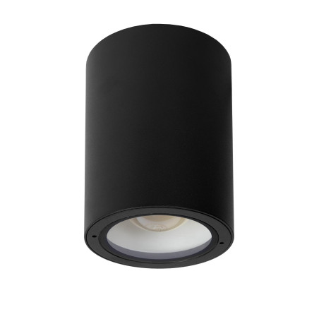 Lucide VOLANTIS - Spot plafond Intérieur/Extérieur - Ø 10,8 cm - 1xE27 - IP54 - Noir