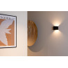 Lucide VERTIGO - Applique murale Rechargeable Intérieur/Extérieur - Batterie/Piles - LED Dim. - - L 10 x P 10 x H 10 cm - Noir