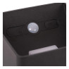 Lucide VERTIGO - Applique murale Rechargeable Intérieur/Extérieur - Batterie/Piles - LED Dim. - - L 10 x P 10 x H 10 cm - Noir