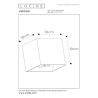 Lucide VERTIGO - Applique murale Rechargeable Intérieur/Extérieur - Batterie/Piles - LED Dim. - - L 10 x P 10 x H 10 cm - Noir
