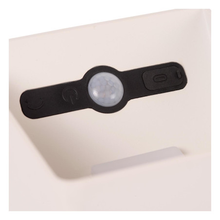 Lucide VERTIGO - Applique murale Rechargeable Intérieur/Extérieur - Batterie/Piles - LED Dim. - - L 10 x P 10 x H 10 cm - Blanc