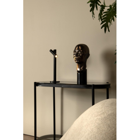 Lucide ANTRIM - Lampe de bureau Rechargeable Intérieur/Extérieur - Batterie/Piles - LED Dim. - 1x2,2W - L 11 x P 11 x H 35,8 cm