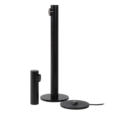Lucide ANTRIM - Lampe de bureau Rechargeable Intérieur/Extérieur - Batterie/Piles - LED Dim. - 1x2,2W - L 11 x P 11 x H 35,8 cm