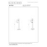 Lucide ANTRIM - Lampe de bureau Rechargeable Intérieur/Extérieur - Batterie/Piles - LED Dim. - 1x2,2W - L 11 x P 11 x H 35,8 cm