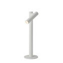 Lucide ANTRIM - Lampe de bureau Rechargeable Intérieur/Extérieur - Batterie/Piles - LED Dim. - 1x2,2W - L 11 x P 11 x H 43 cm