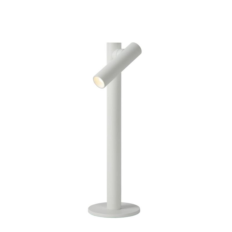 Lucide ANTRIM - Lampe de bureau Rechargeable Intérieur/Extérieur - Batterie/Piles - LED Dim. - 1x2,2W - L 11 x P 11 x H 43 cm