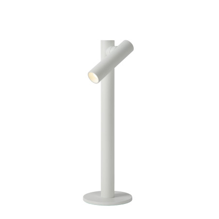 Lucide ANTRIM - Lampe de bureau Rechargeable Intérieur/Extérieur - Batterie/Piles - LED Dim. - 1x2,2W - L 11 x P 11 x H 43 cm