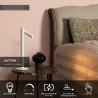 Lucide ANTRIM - Lampe de bureau Rechargeable Intérieur/Extérieur - Batterie/Piles - LED Dim. - 1x2,2W - L 11 x P 11 x H 43 cm