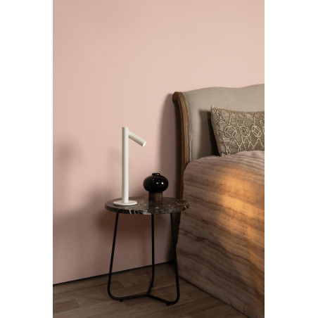 Lucide ANTRIM - Lampe de bureau Rechargeable Intérieur/Extérieur - Batterie/Piles - LED Dim. - 1x2,2W - L 11 x P 11 x H 43 cm