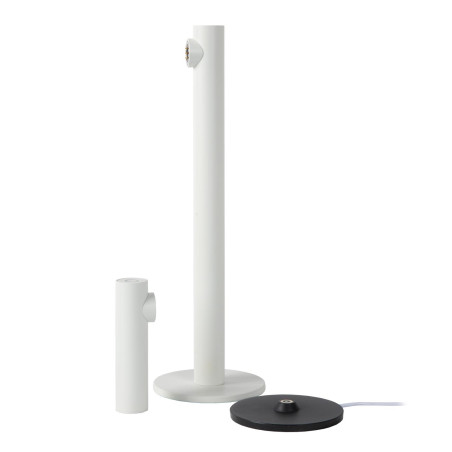 Lucide ANTRIM - Lampe de bureau Rechargeable Intérieur/Extérieur - Batterie/Piles - LED Dim. - 1x2,2W - L 11 x P 11 x H 43 cm