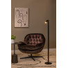 Lucide ANTRIM - Lampadaire / lampe de lecture Rechargeable Intérieur/Extérieur - - L 20 x P 20 x H 120 cm - Noir