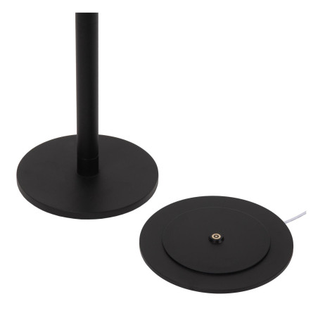 Lucide ANTRIM - Lampadaire / lampe de lecture Rechargeable Intérieur/Extérieur - - L 20 x P 20 x H 120 cm - Noir