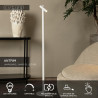 Lucide ANTRIM - Lampadaire / lampe de lecture Rechargeable Intérieur/Extérieur - - L 20 x P 20 x H 120 cm - Blanc