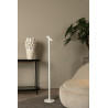 Lucide ANTRIM - Lampadaire / lampe de lecture Rechargeable Intérieur/Extérieur - - L 20 x P 20 x H 120 cm - Blanc