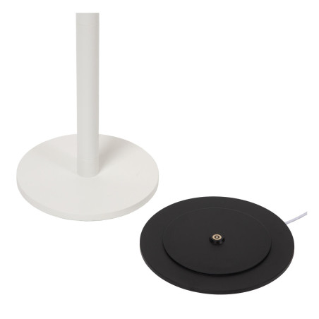Lucide ANTRIM - Lampadaire / lampe de lecture Rechargeable Intérieur/Extérieur - - L 20 x P 20 x H 120 cm - Blanc