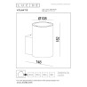 Lucide VOLANTIS - Spot mural / Applique mural Intérieur/Extérieur - 1xE27 - IP54 - Noir