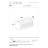 Lucide DIMO - Applique murale Intérieur/Extérieur - 1xE27 - IP54 - Anthracite