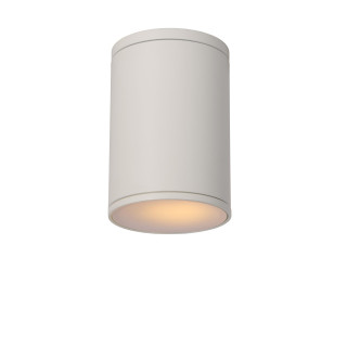 Lucide TUBIX - Spot plafond Intérieur/Extérieur - Ø 10,8 cm - 1xE27 - IP54 - Blanc