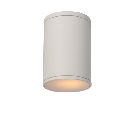 Lucide TUBIX - Spot plafond Intérieur/Extérieur - Ø 10,8 cm - 1xE27 - IP54 - Blanc