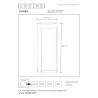 Lucide COMBO - Borne extérieur - Ø 9 cm - LED - 1x9W 3000K - IP54 - Noir - H 25 cm