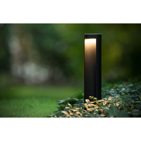 Lucide COMBO - Borne extérieur - Ø 9 cm - LED - 1x9W 3000K - IP54 - Noir - H 65 cm
