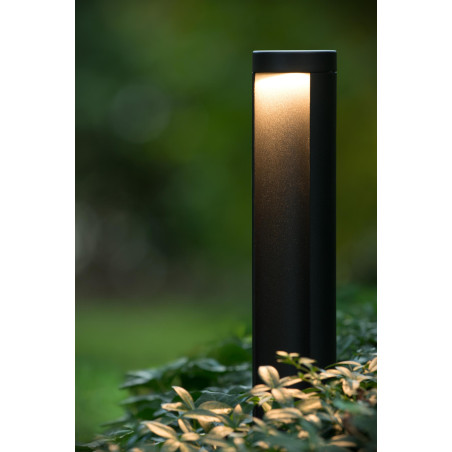 Lucide COMBO - Borne extérieur - Ø 9 cm - LED - 1x9W 3000K - IP54 - Noir - H 65 cm