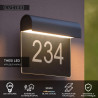 Lucide THESI LED - Applique murale Intérieur/Extérieur - LED - 1x8W 3000K - IP54 - Noir