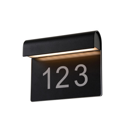 Lucide THESI LED - Applique murale Intérieur/Extérieur - LED - 1x8W 3000K - IP54 - Noir