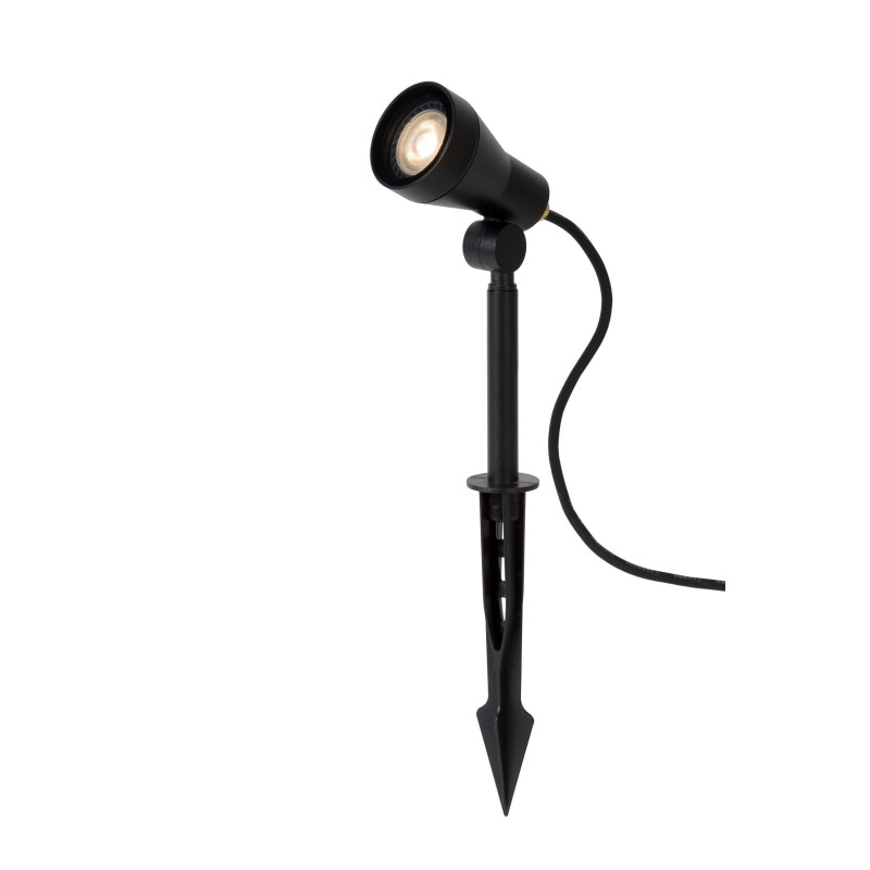 Lucide SPIKE - Spot de jardin - Ø 6,5 cm - LED Dim. - GU10 (MR16) - 1x5W 3000K - IP54 - Noir
