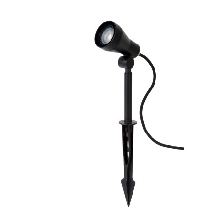 Lucide SPIKE - Spot de jardin - Ø 6,5 cm - LED Dim. - GU10 (MR16) - 1x5W 3000K - IP54 - Noir