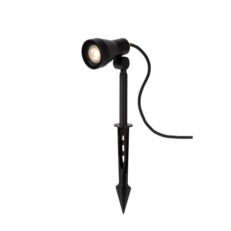 Lucide SPIKE - Spot de jardin - Ø 6,5 cm - LED Dim. - GU10 (MR16) - 1x5W 3000K - IP54 - Noir