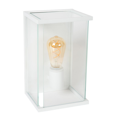 Lucide CLAIRE - Applique murale Intérieur/Extérieur - 1xE27 - IP54 - Blanc
