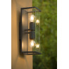 Lucide CLAIRE - Applique murale Intérieur/Extérieur - 2xE27 - IP54 - Anthracite