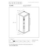 Lucide CLAIRE - Applique murale Intérieur/Extérieur - 2xE27 - IP54 - Anthracite