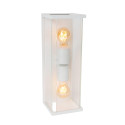 Lucide CLAIRE - Applique murale Intérieur/Extérieur - 2xE27 - IP54 - Blanc