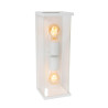 Lucide CLAIRE - Applique murale Intérieur/Extérieur - 2xE27 - IP54 - Blanc