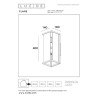 Lucide CLAIRE - Applique murale Intérieur/Extérieur - 2xE27 - IP54 - Blanc