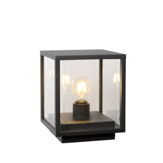 Lucide CLAIRE - Borne extérieur - 1xE27 - IP54 - Anthracite