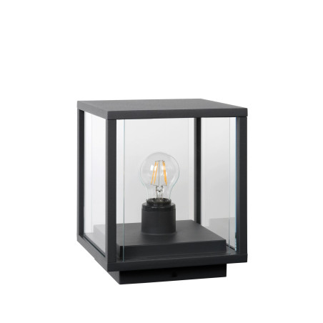 Lucide CLAIRE - Borne extérieur - 1xE27 - IP54 - Anthracite