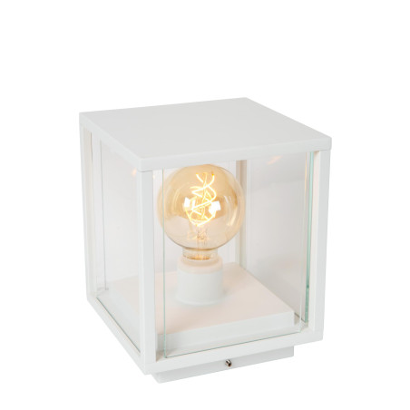Lucide CLAIRE - Borne extérieur - 1xE27 - IP54 - Blanc