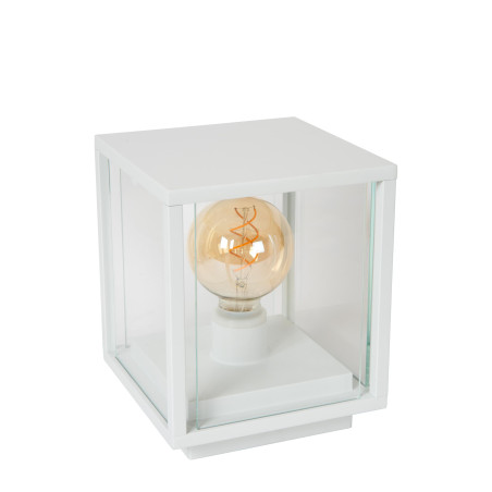 Lucide CLAIRE - Borne extérieur - 1xE27 - IP54 - Blanc